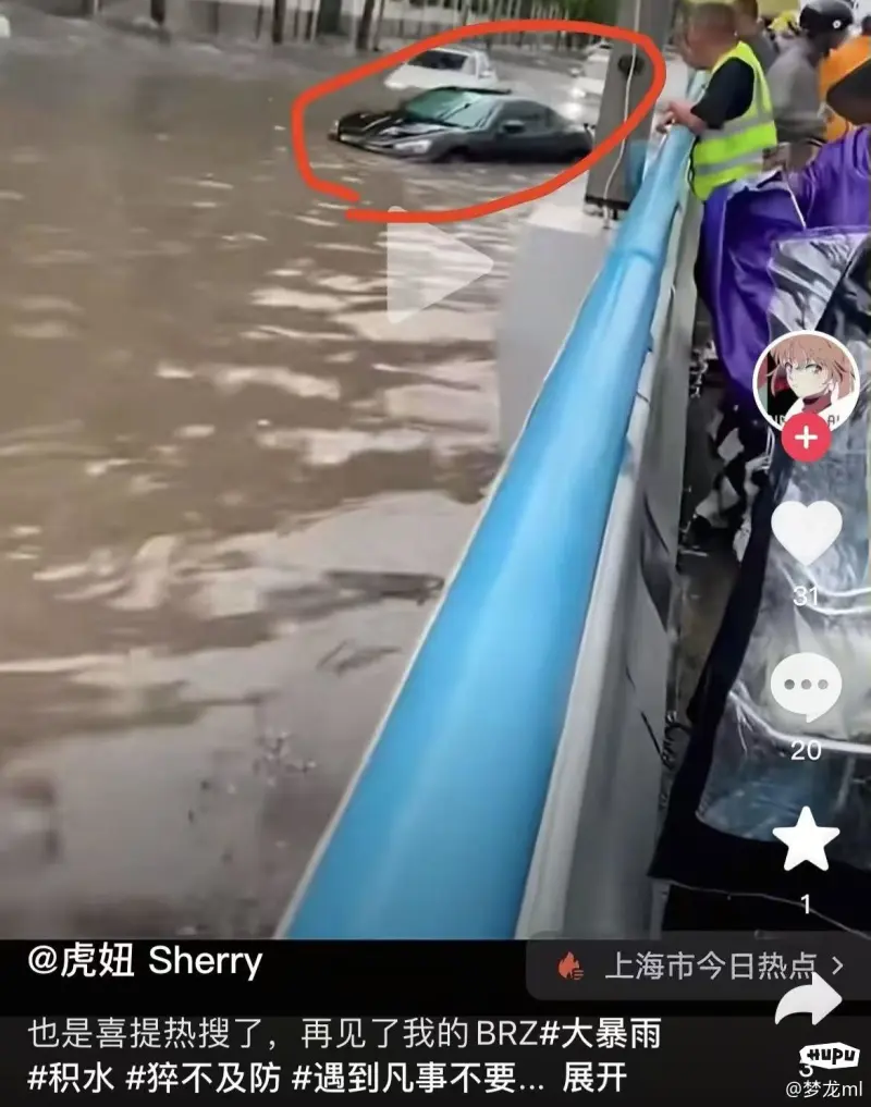 开云APP-这波什么水平？虎妞爱车被淹了